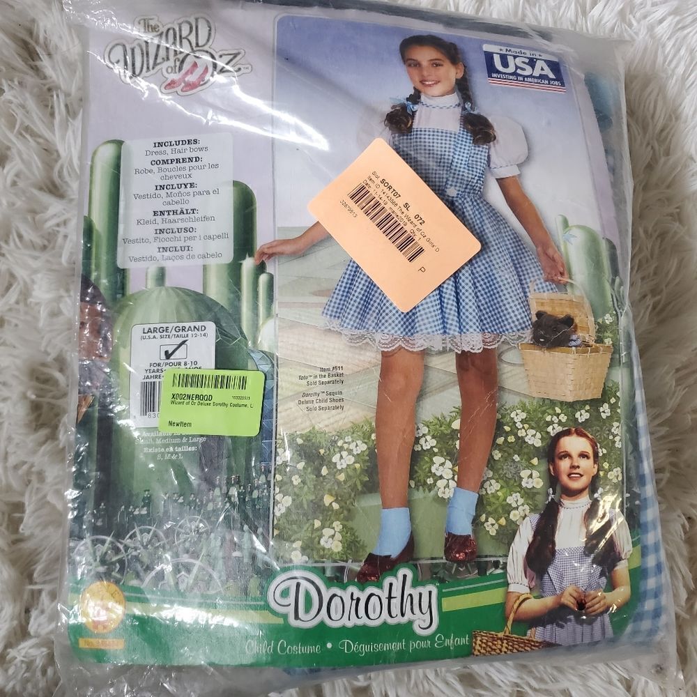 The Wizard of Oz Costume Dorothy Size 8-10 Year old